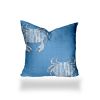CRABBY Indoor/Outdoor Soft Royal Pillow, Zipper Cover Only, 12x12