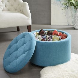 [Only support Drop Shipping Buyer] Sasha Round Storage Ottoman