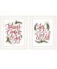 "Good Tidings and Joy 3-Piece Vignette is by Artisan House Fenway; Ready to Hang Framed Print; White Frame