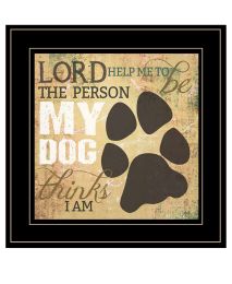 "My Dog" by Marla Rae; Ready to Hang Framed Print; Black Frame