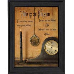 "Time is the Illusion" By Billy Jacobs; Printed Wall Art; Ready To Hang Framed Poster; Black Frame