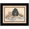 "Gone Fishing" by Mary June; Ready to Hang Framed Print; Black Frame