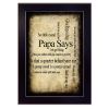 "Papa Says" By Susan Ball; Printed Wall Art; Ready To Hang Framed Poster; Black Frame