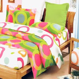 Blancho Bedding - [Rhythm of Colors] Luxury 4PC Mini Comforter Set Combo 300GSM (Full Size)