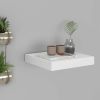 Floating Wall Shelf White 9.1"x9.3"x1.5" MDF