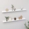 Wall Shelves 2 pcs White 39.4"x3.5"x1.2"