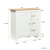 Kitchen Sideboard Cupboard , White High Gloss Dining Room Buffet Storage Cabinet Hallway Living Room TV Stand Unit Display Cabinet with Drawer and 2 D