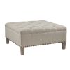 [Only support Drop Shipping Buyer] Lindsey Tufted Square Cocktail Ottoman