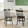 Better Homes & Gardens Gerald Classic Black Wood Dining Chairs, Set of 2