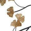 Golden Gingko Leaves 3-piece Metal Wall Decor Set