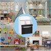 Modern Kids Bookshelf with Drawer, Toy Storage Organizer with Rolling Bin, Toy Chest for Playroom Nursery Bedroom, White