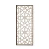 Damask Wood Panel Two-tone Geometric Wall Decor