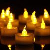 24x LED Tea Lights Candles Battery Operated Flickering Flameless Realistic Tealight