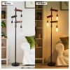 Farmhouse Tree Floor Lamp;  68 Inch 3 Lights Wood Standing Lamp