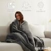 Heated Blanket Electric Blanket Throw with 5 Heating Levels & 4 Hours Auto Off;  Electric Blanket Super Cozy Machine Washable;  Sherpa Electric Throw