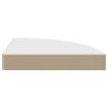 Floating Corner Shelf White 9.8"x9.8"x1.5" MDF