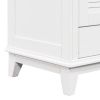 30" Bathroom Vanity Base without Sink; Bathroom Cabinet with Two Doors and One Drawer; White