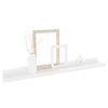 Wall Shelves 2 pcs High Gloss White 23.6"x3.5"x1.2"