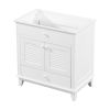 30" Bathroom Vanity Base without Sink; Bathroom Cabinet with Two Doors and One Drawer; White