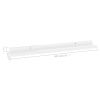 Wall Shelves 2 pcs High Gloss White 23.6"x3.5"x1.2"