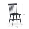 Better Homes & Gardens Gerald Classic Black Wood Dining Chairs, Set of 2