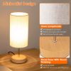 Touch Control Table Lamp 3-Way Dimmable Nightstand Beside Lamp for Bedroom Living Room Dual USB Ports LED Bulb Included