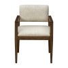 Benson Upholstered Dining Chairs with Arms (Set of 2)