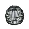 11'' 8 Lights Black PE Woven