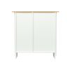 Kitchen Sideboard Cupboard , White High Gloss Dining Room Buffet Storage Cabinet Hallway Living Room TV Stand Unit Display Cabinet with Drawer and 2 D