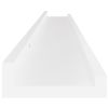 Wall Shelves 2 pcs White 39.4"x3.5"x1.2"