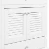 30" Bathroom Vanity Base without Sink; Bathroom Cabinet with Two Doors and One Drawer; White