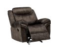 Zubaida Glider Recliner; 2-Tone Chocolate Velvet YJ