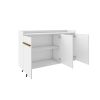 Manhattan Comfort Bradley 53.54 Buffet Stand with 4 Shelves in White