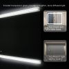 Led Bathroom Mirror with Lights; 60 Inch Anti-Fog Adjustable Front and Backlit Mirror for Bathroom with Light-Guiding Storage Boards; 3 Colors Bathroo