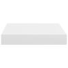 Floating Wall Shelf White 9.1"x9.3"x1.5" MDF