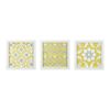 Tuscan Tiles Distressed Yellow Medallion 3-piece Wall Decor Set