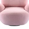 Orisfur. Swivel Accent Chair; Teddy Short Plush Particle Velvet Armchair; 360 Degree Swivel Barrel Chair for Living Room; Hotel; Bedroom; Office; Loun