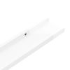 Wall Shelves 2 pcs High Gloss White 31.5"x3.5"x1.2"