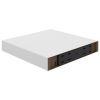 Floating Wall Shelf White 9.1"x9.3"x1.5" MDF