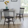 Better Homes & Gardens Gerald Classic Black Wood Dining Chairs, Set of 2