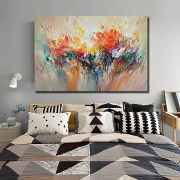 Oil Painting Handmade Hand Painted Wall Art Abstract Flower Landscape Home Decoration Corridor living room bedroom luxurious adornment painting (size: 90x120cm)