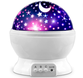 Dream Rotating Projection Lamp MOKOQI Star Projector Night Lights for Kids;  Birthday Gifts for 1-4-6-14 Year Old Girl Boy Kids Bedroom;  Glow in The (Color: White)