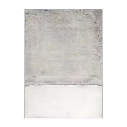 Handmade Abstract Painting Canvas Art Large Wall Art Modern Room Decor Minimalist Painting White Color Harmonious Grey Art (size: 60x90cm)