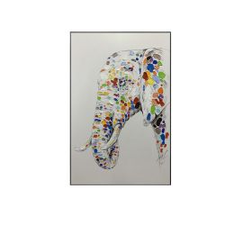 Elephant Gallery Packaging Canvas Wall Art Animal Picture Oil Painting For Living Room on Home Decor No Frame (size: 60x90cm)