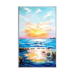 Abstract Landscape Sky Colorful Clouds Canvas Oil Painting Posters and Modern Wall Art Pictures for Living Room Bedroom Aisle (size: 90x120cm)