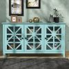 62.2'' Accent Cabinet Modern Console Table for Living Room Dining Room With 3 Doors and Adjustable Shelves