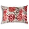 BURSTING BLOOMS Brown Indoor/Outdoor Pillow - Sewn Closure