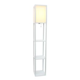 Floor Lamp with Shelf (Actual Color: White)