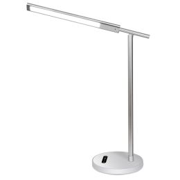Desk Lamp for Home Office;  Modern Table Lamp for Living Room Touch Control Led Desk Lamp with Night Light;  Eye-Caring Reading Lamp 3 Temperature Mod (Co'lo'r: Silver)