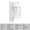 Inowel Wall Lights Outdoor Lantern with Dusk to Dawn Sensor E26 Bulb (Not Include) Max 28W 32331